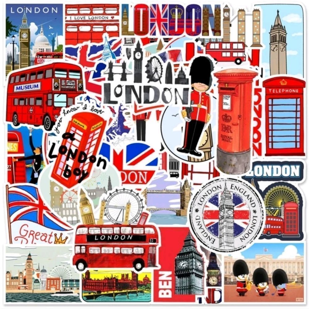 London UK British Assorted Stickers - Picture 5 of 6